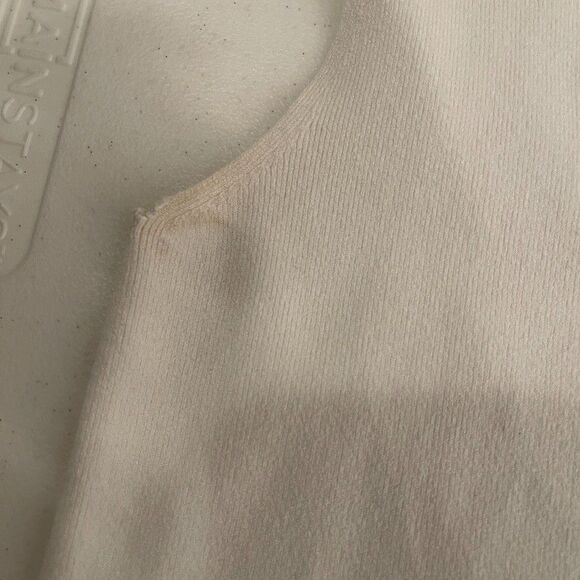 MM. LaFleur Tank Top Women's Medium White Knit Peggy Sleeveless Minimal - Picture 15 of 16